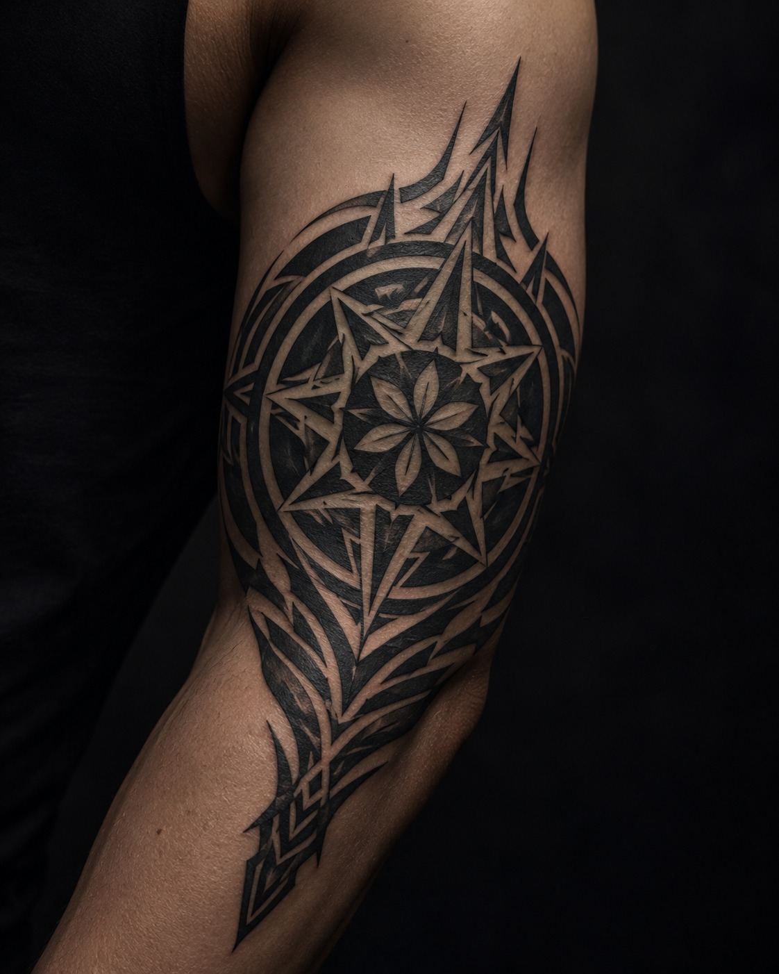 Плотный blackwork