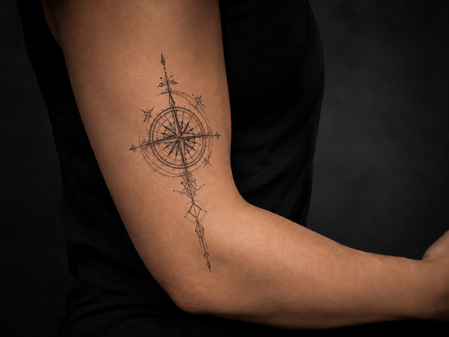 Blackwork на руке